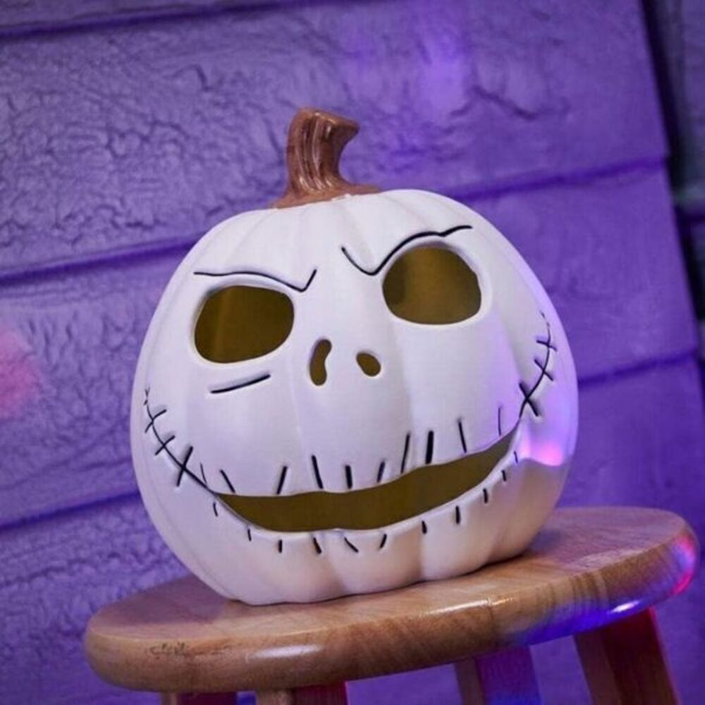 Disney Nightmare Before Christmas Jack Skellington Light Up Blow Mold Pumpkin